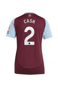 Aston Villa Matty Cash #2 Voetbaltruitje Thuis tenue Dames 2024-25 Korte Mouw